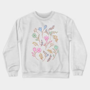 Cute delicate freesia flowers in off-white Crewneck Sweatshirt